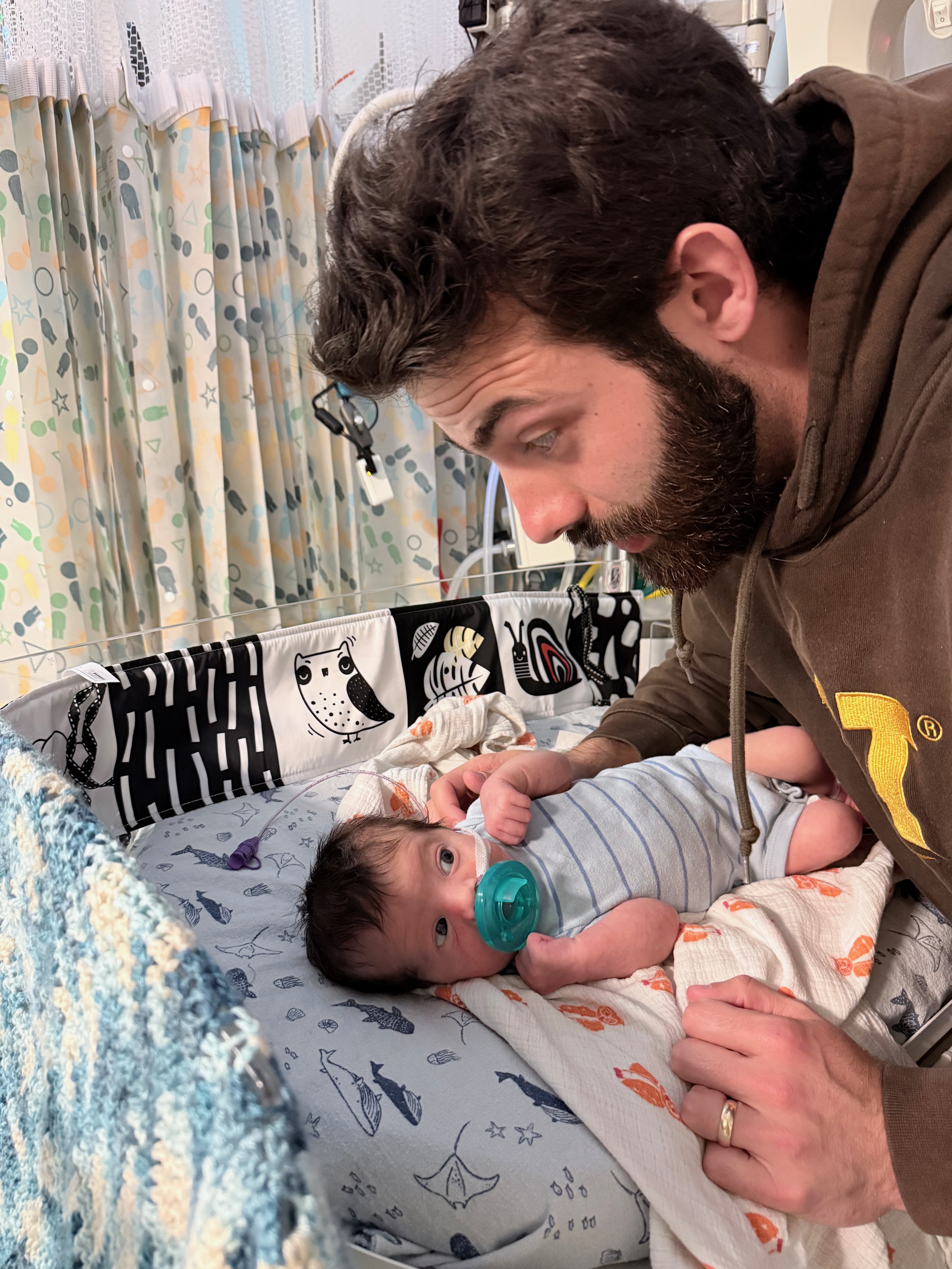 Samuel in his first outfit